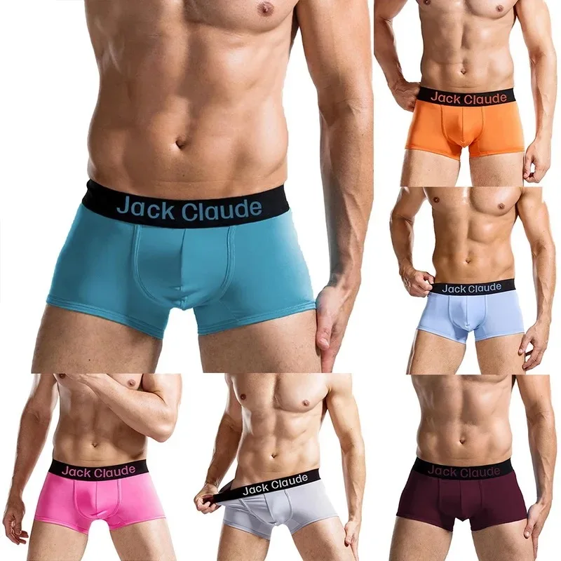 10Pcs/Lot Men\'s Underwear Sexy Boxer Shorts Solid Color Breathable Underwear Boxer for Men\'s Underwear Comfortable Boxer Male