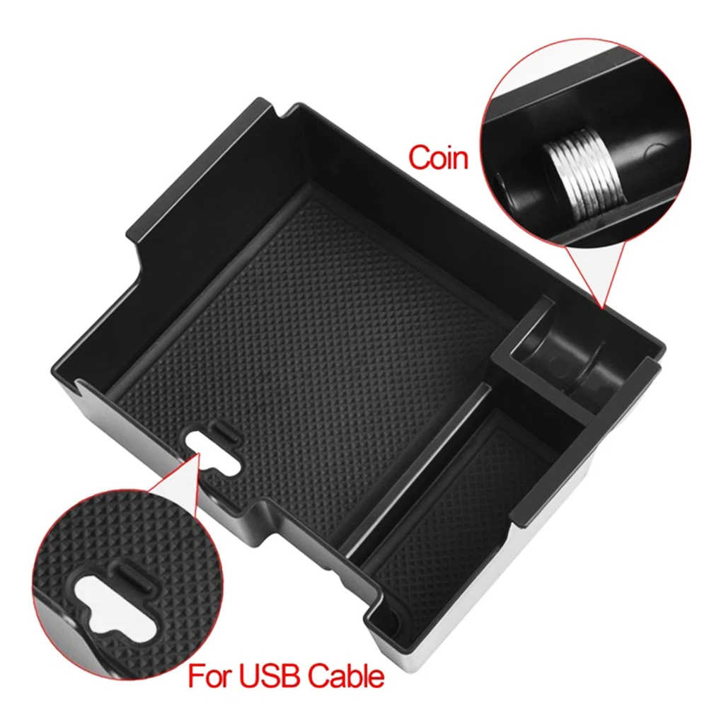 Armrest Storage Box For Ford Explorer 2011 2012 2013 2014 2015 2016 2017 2018 Center Console Container Glove Pallet Organizer