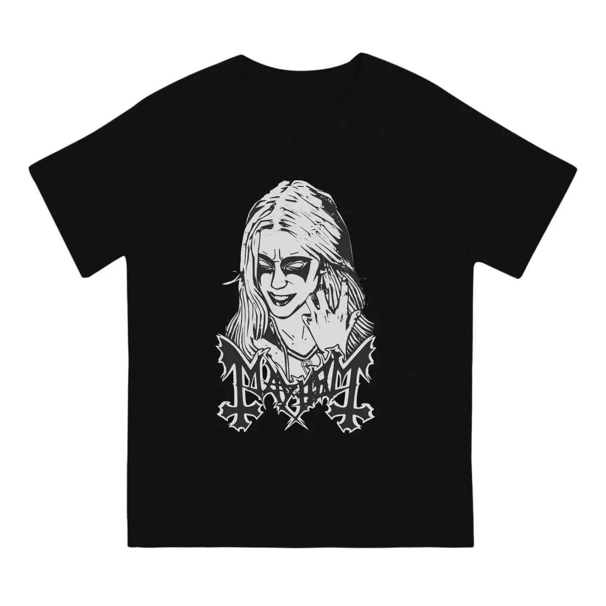 Norwegian Band Mayhems Man TShirt Mayhem - Dead Distinctive T Shirt Graphic Streetwear Hipster