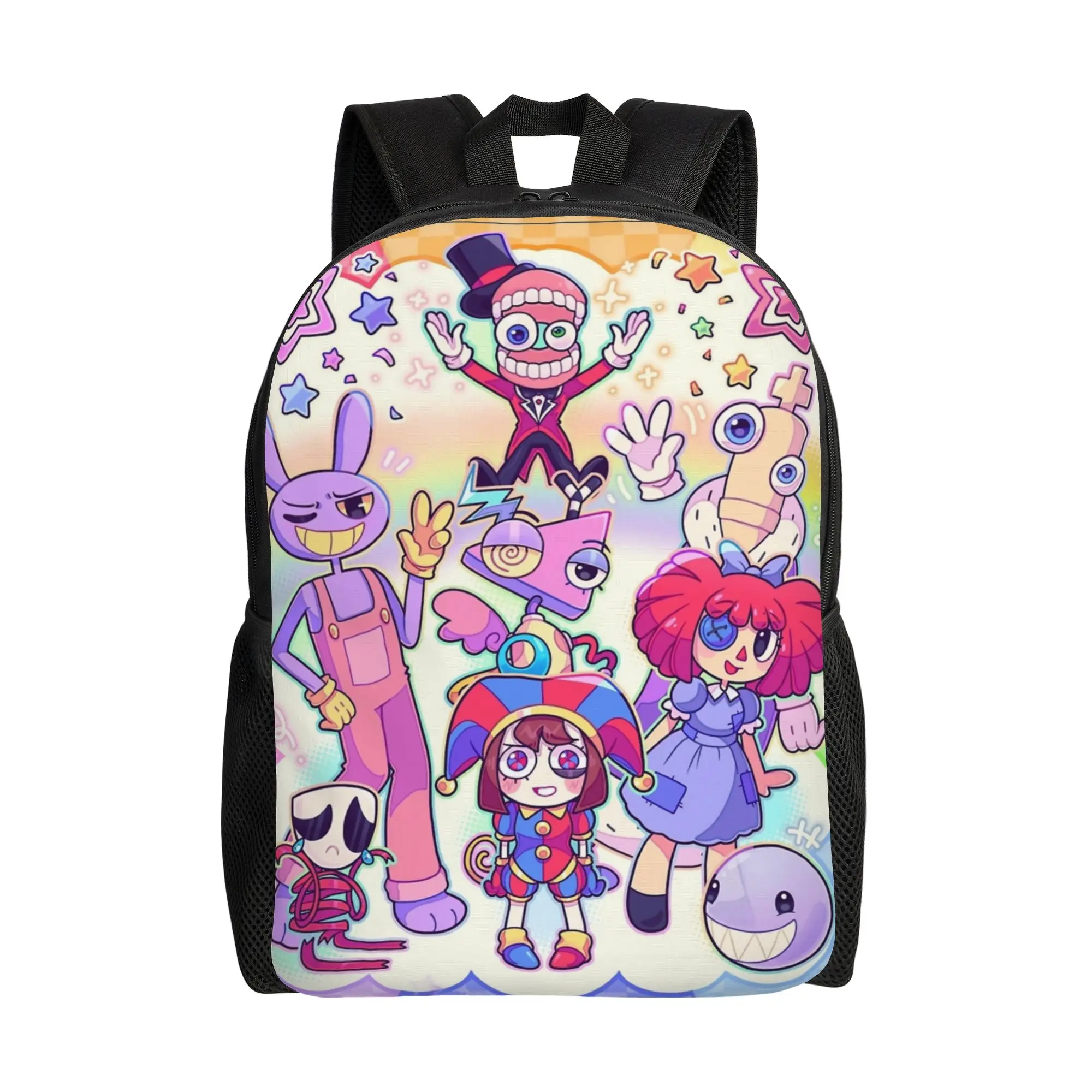Jax Cartoon Digitals Circus Pomni Jax Backpack Lightweight Student  Daypack for Men Women Laptop Computer Canvas Bags