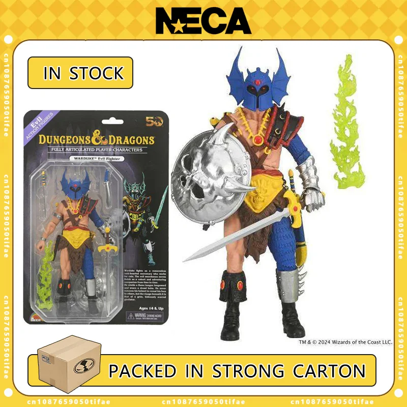 NECA Toys Dungeons & Dragons, 50-летие Warduke, 7-дюймовая масштабная фигурка на блистере, экшн-фигурка, оригинальная аниме-модель куклы GK