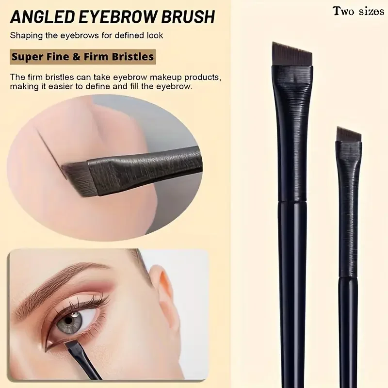 Ultra-thin Level Fine Eyeliner Brush Recommended By King Wei Wei Flat Head Brow Brush Sharp Angle Eyeliner Storage