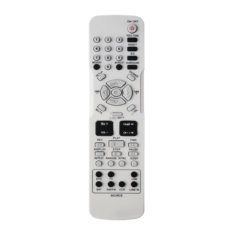 

The RCR192AB1 is compatible with the remote controller of RCA home theater AV receivers, models RT2870A and RT2781HU