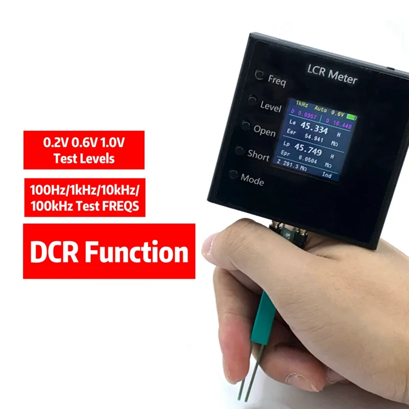 A33R-LCR- P1 100KLCR تستر 1.54 بوصة LCD الذكية الملقط LCR SMD ESR تستر المقاومة السعة الحث اختبار الاستمرارية