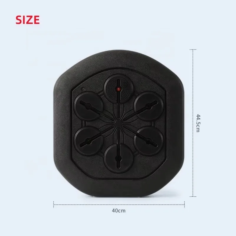 2026 Wall Mount Home Fitness Sports Equipment Electronic Rhythm Reaction Multi Target Boxing Smart Music Training Machine