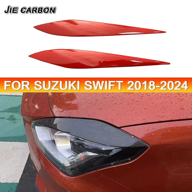 Automotive Headlight Header Trim Strip Plastic Finish Material for Suzuki SWIFT Sport ZC33S 2018-2024 Exterior Stick-on Style