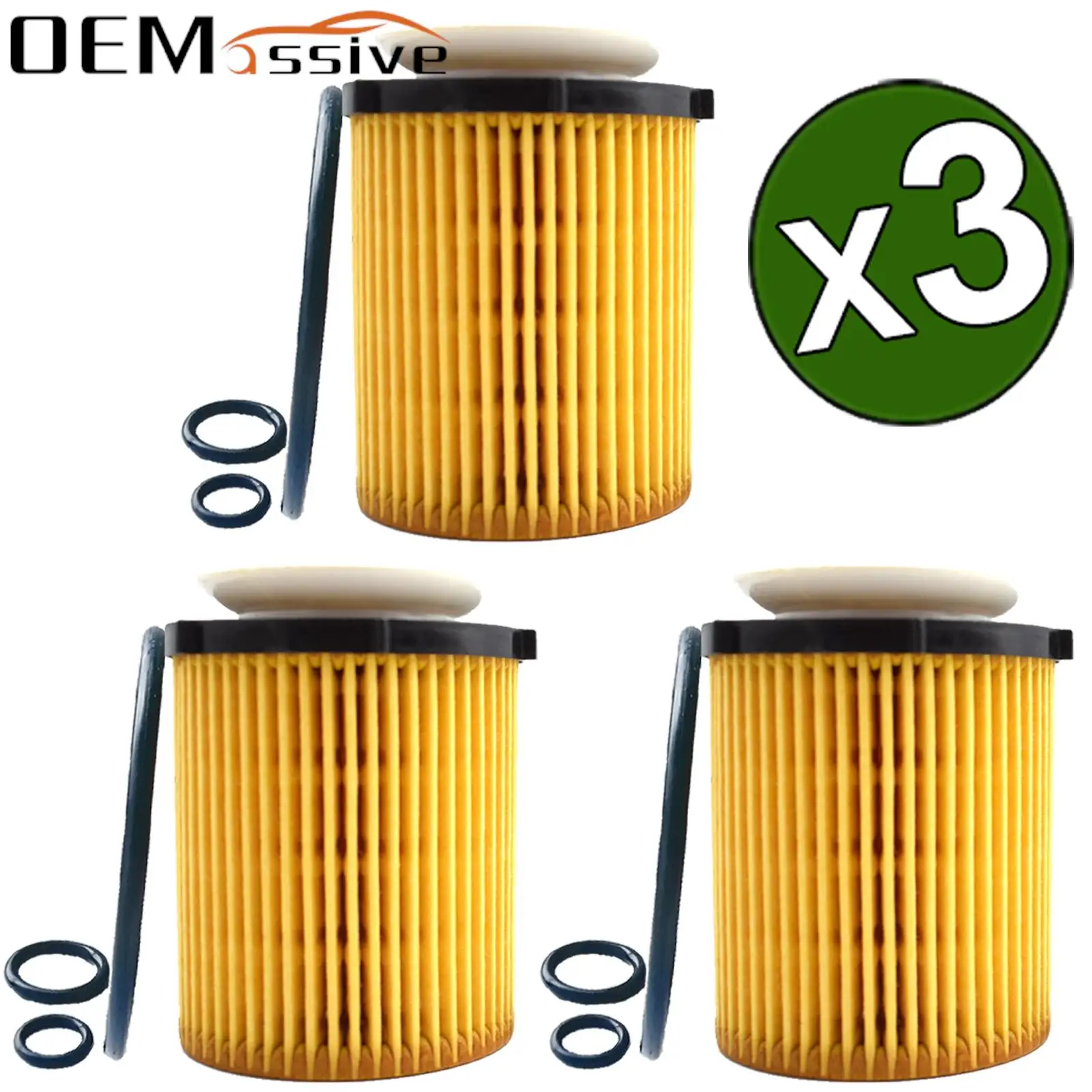 3X Car Oil Filter For Mercedes-Benz E-Class Coupe C207 C238 E200/260/300 M274.920 1991CC 2.0 L Engine 2013 - 2021 Accessories