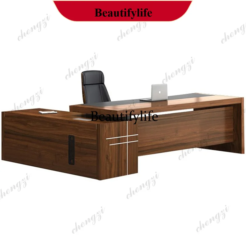 

D178 0776 Minimalist Designer L Shaped Office Desks Manager Cheap Cute Computer Desks Organizer Organizer Bureau Meuble Modern
