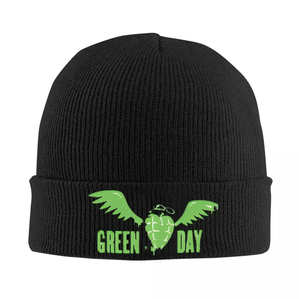 Green Days Knitted Hat Women's Men's Beanie Autumn Winter Hats Acrylic Dookie Saviors Hip Hop Album Casual Caps