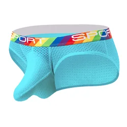 Slips Voor Jongens Heren Zomer Trunks Man Ondergoed Heren Panti Freegun Ademend Mesh Panty U Bolle Pouch Sexi Ijs zijde