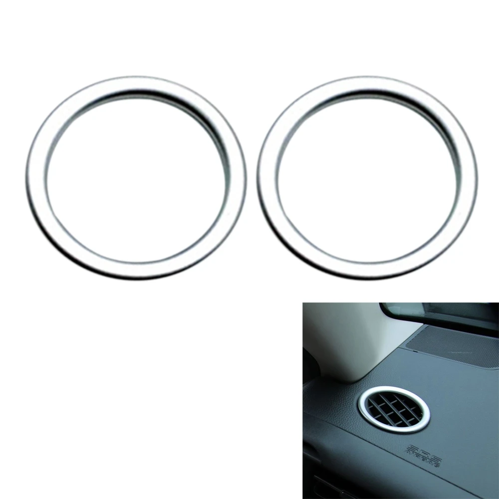 Car Matte Silver Dashboard Side Upper Air Vent Housing Outlet Frame Cover Trim for Honda Vezel HR-V HRV 2021 2022