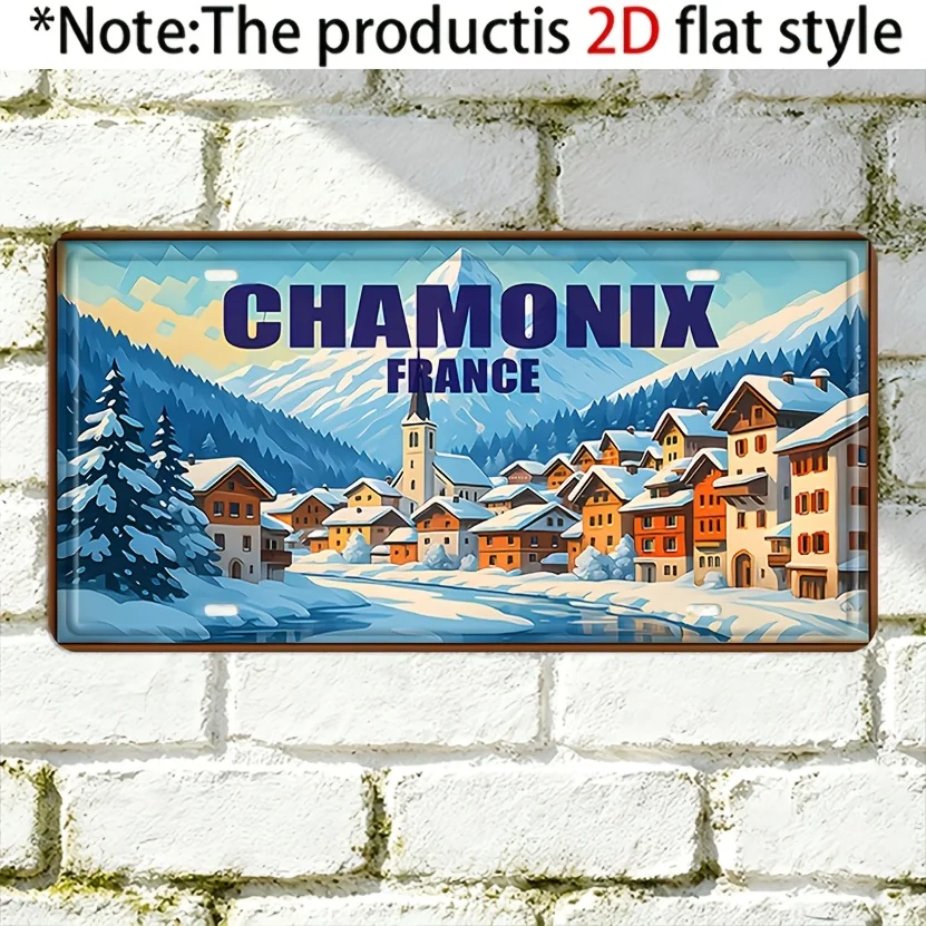 2D Flat - 【2D Flat】 2D Plane - solely for Decoration. Retro Distressed Metal Outdoor Decorative Signs And Wall Decorations fr