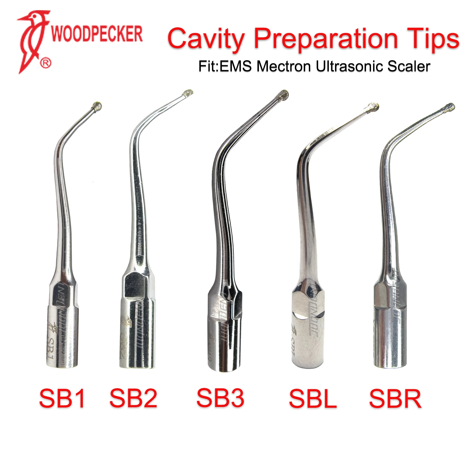 Woodpecker Scaler Tips Dental Ultrasonic Scaler Tip For Cavity Preparation Fit EMS Mectron Ultrasonic Scaler Handpieces