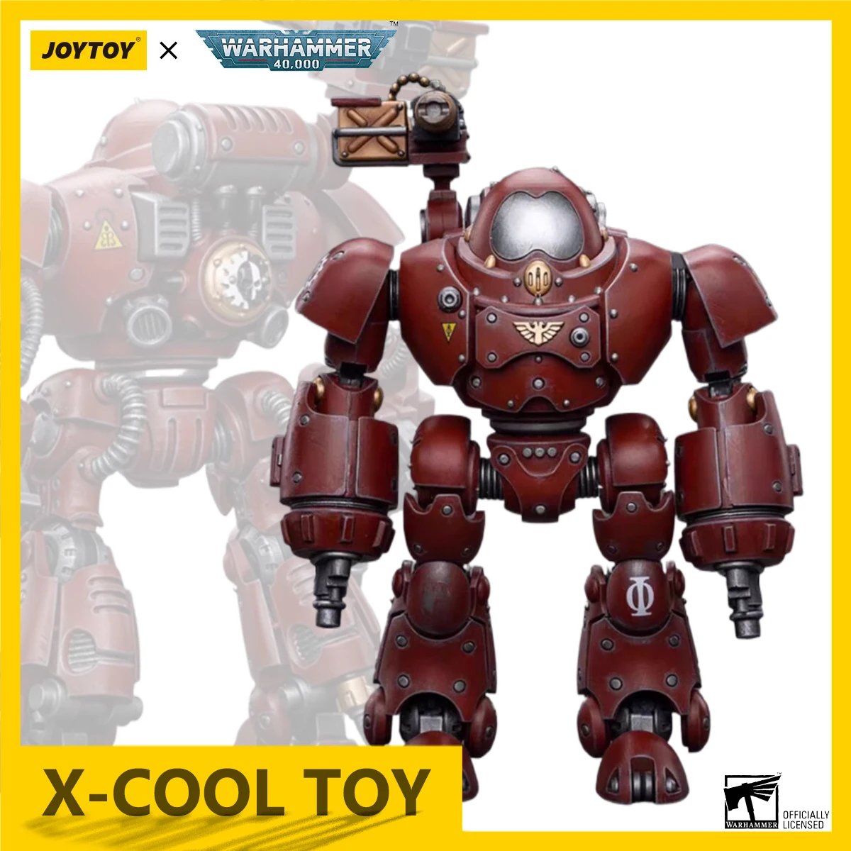 JOYTOY Warhammer 40K Adeptus Mechanicus Action Figure Kastelan Robot With Heavy Phosphor Blaster Joints Movable Figurine Toys