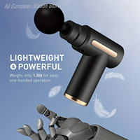 Portable Fascial Massage Gun Electric Percussion Pistol Massager Body Relaxation With LED Touch Screen 4Replaceable Massage Head