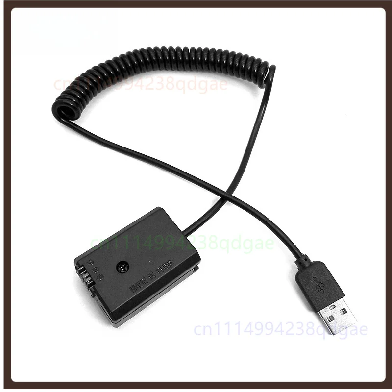 1PCS PW20 USB Spring Power Cable For Sony NP-FW50 Dummy Battery A7 A3000 A6300 A6400 RX10 Camera Cord