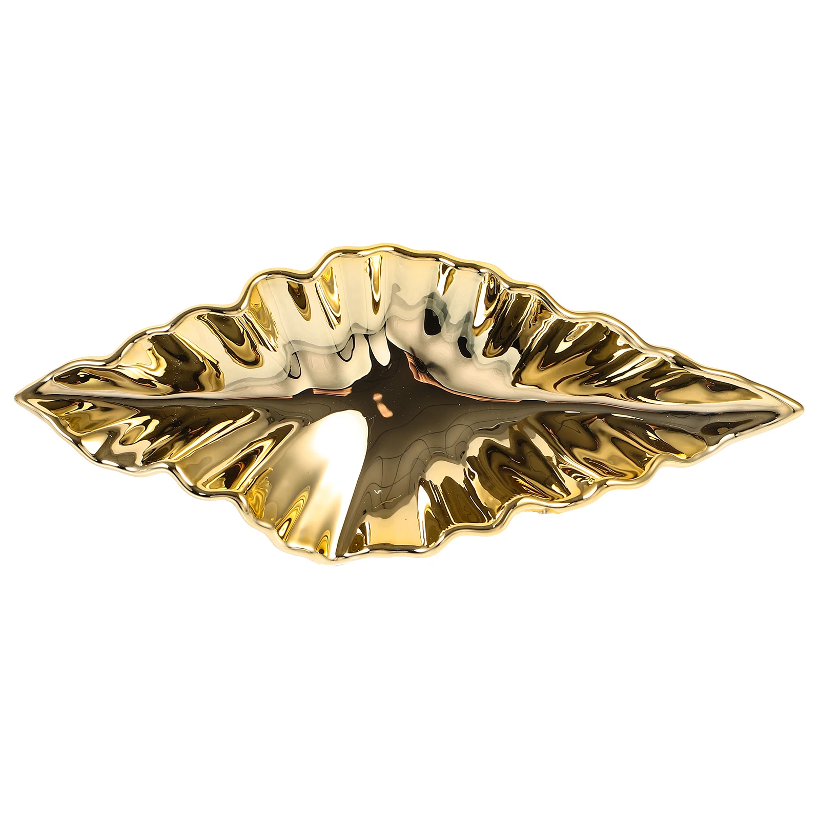 

Electroplating Leaf Decoration Ceiling Decors Hanging Pendant Decorate Ornament Plastic Abs Leaves for The Home