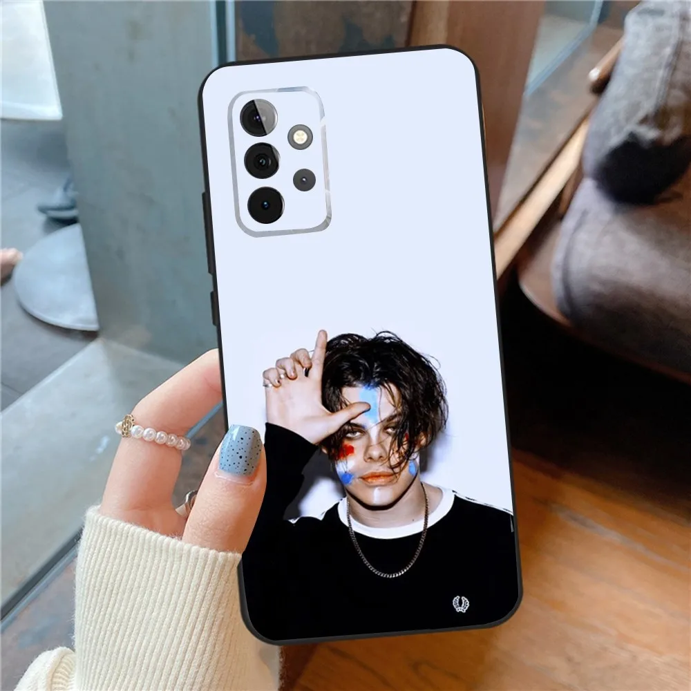 Y-Yungblud-Sนักร้องเคสโทรศัพท์สําหรับSamsungS24,23,22,21,S20 Ultra Pro 10,S30Plus,S9,20 Lite Ultraปกสีดํา