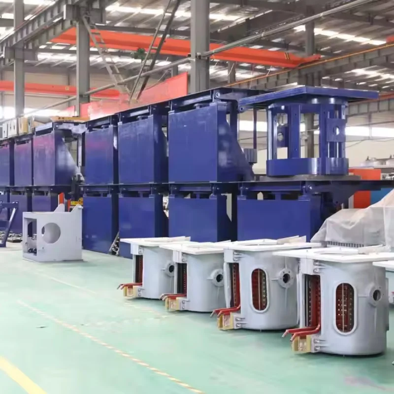 Stalen kantelovenmachine, ferro-elektrisch smelten, metaal smelten, inductie industriële oven koperen buis soldeerapparatuur