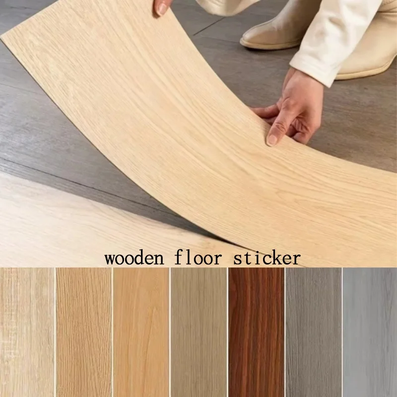 10 Piezas de Piso Vinílico Autoadhesivo de 40cmx15cm, Instalación DIY para Baño, Cocina, Interiores Residenciales