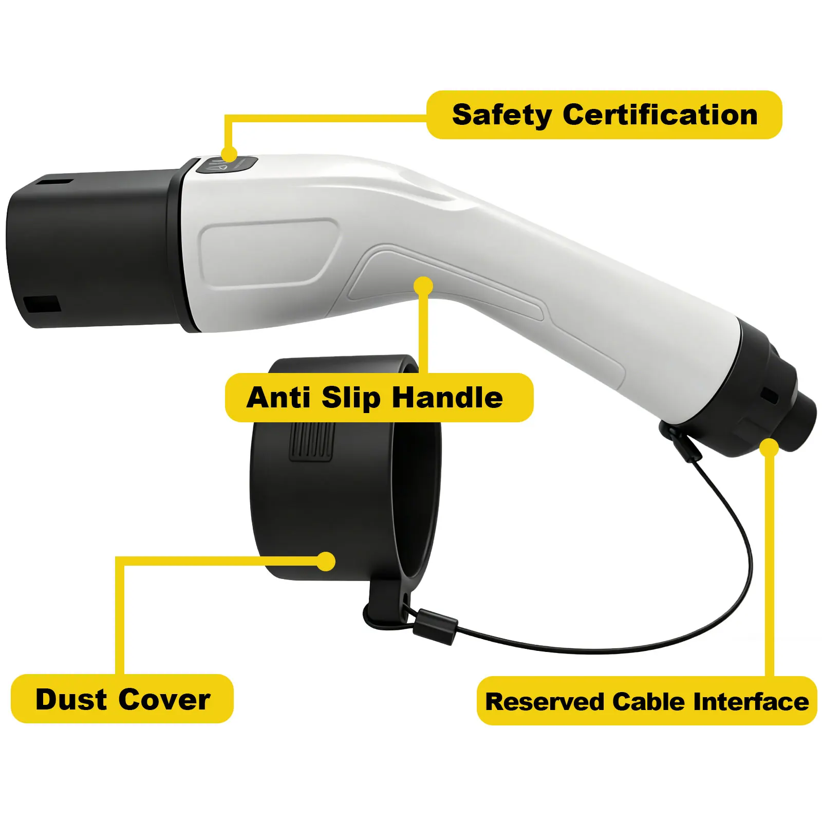 Connettore di ricarica EV Tipo 2 Maschio IEC 62196 16A 32A EVSE, ricambio per stazione di ricarica EV europea Wallbox