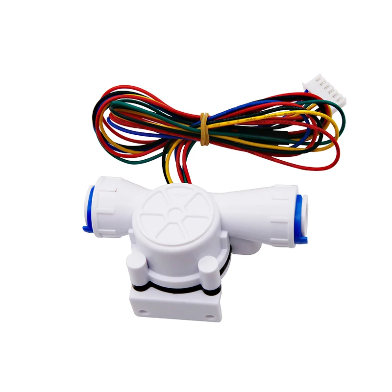 TDS Integrated Water Temperature and Flow, Quick Connect Sensor Hall Flowmeter MH-02