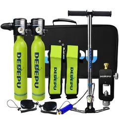 DEDEPU Scuba Diving Tank Mini Diving Cylinder Equipment Snorkeling  Dive Bottle Oxygen With Hand Pump Dive Goggles Snorkeling