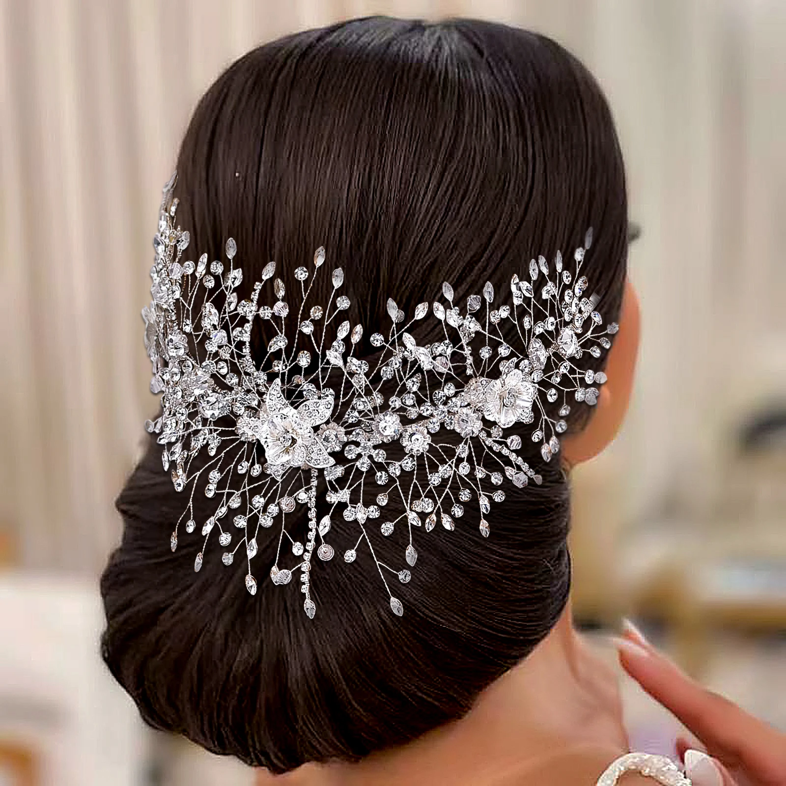 HP286 Luxury Bridal Headwear Wedding Hair Jewelry Bride Hair Accessories Bride Hairband Wedding Hair Tiara Bridal Headdress Gift