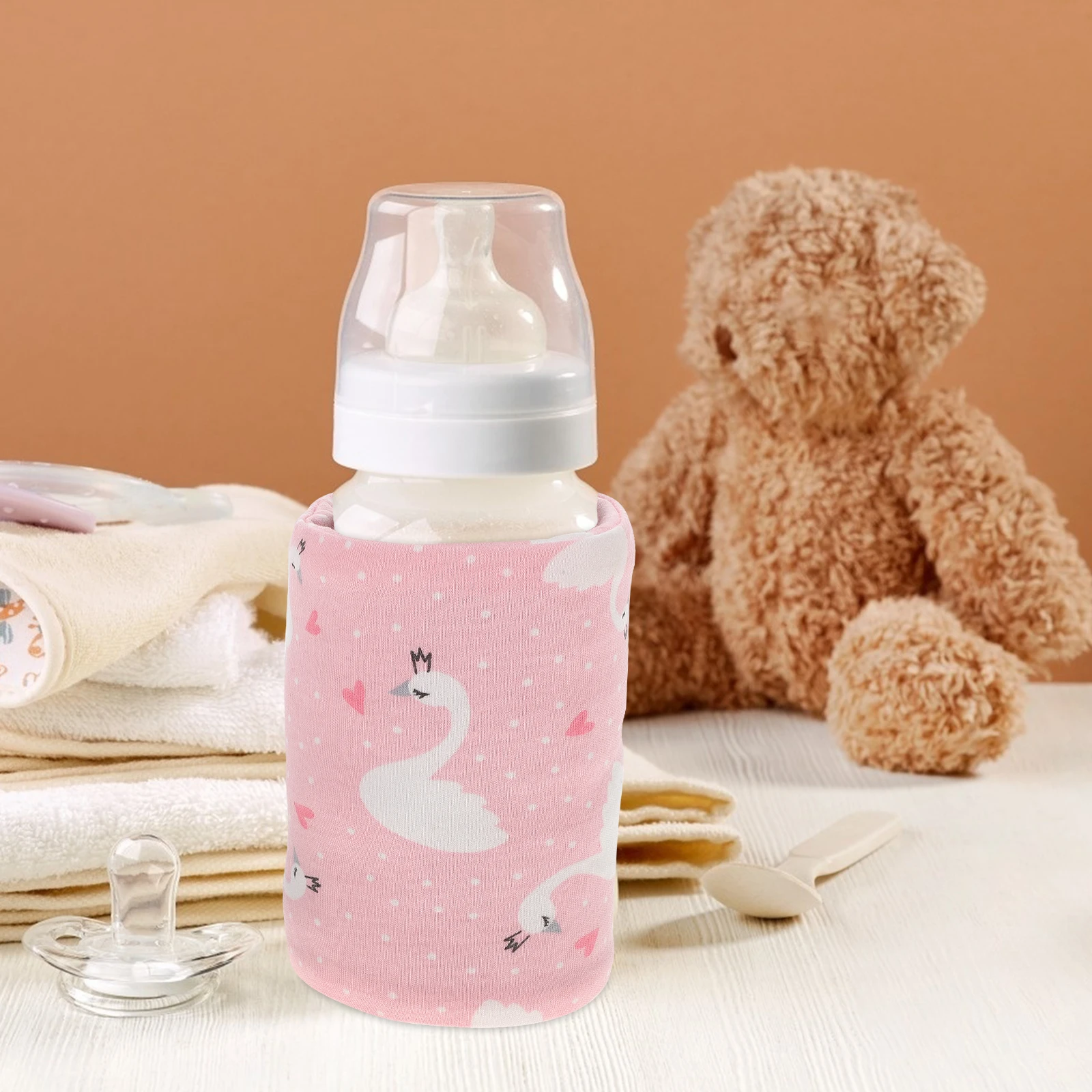 Borsa isolante Copri bottiglia Scaldino portatile da viaggio Bottiglie di stoffa per neonati USB Latte materno in viaggio Riscaldatore per latte per bambini Viaggio