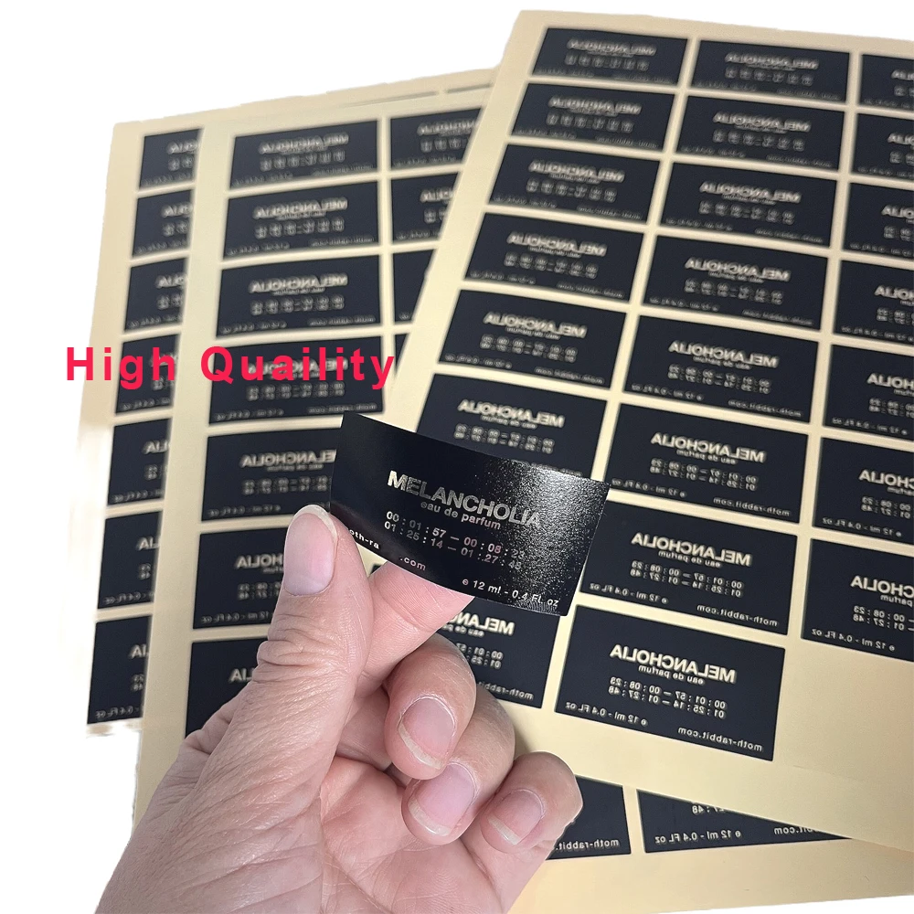 Black Transparent Stickers Printed Content Double-sided Display Available In Glass Doors Stationery Anti-scratch Sticker Labels