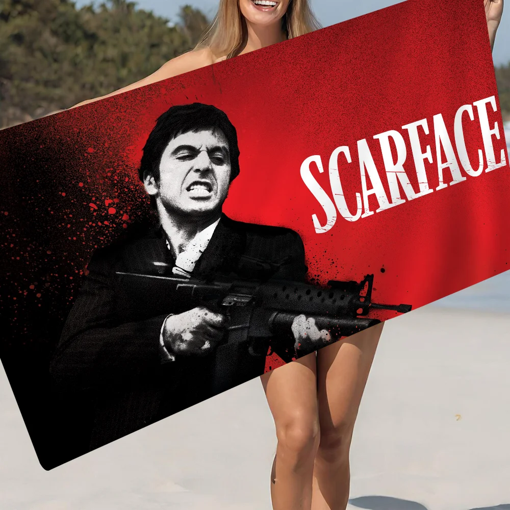 

Scarface 1983 Film Al Pacino Movie Microfiber Beach Towel Absorbent Quick Dry Soft Yoga Swimming Resort Mountain Climbing Towel