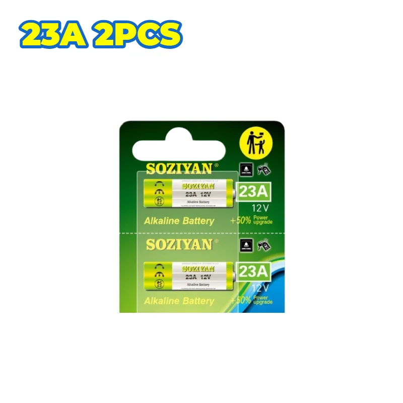 12V 23A A23 Alkaline Batterij, Duurzaam voor Deurbel, Afstandsbediening, Speelgoed, Universeel Compatibel met MN21, E23A, A23S, V23GA