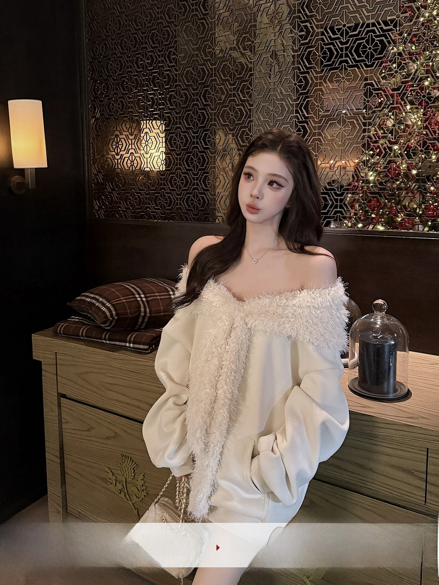 

Свободная женская толстовка с капюшоном на флисовой подкладке, повседневная, средней длины, с длинными рукавами, из смесового хлопка и полиэстера