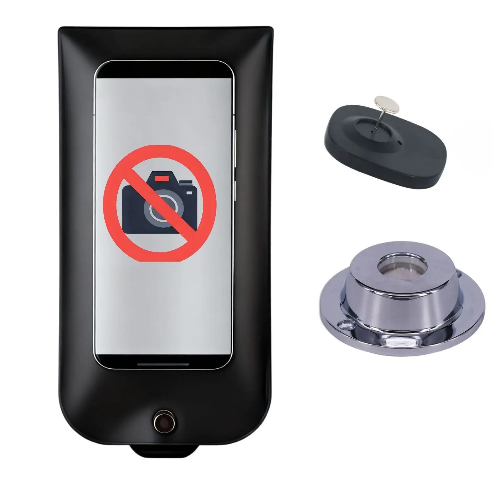 

100 Piece Anti Camera Phone Bag+100 Security Tag+1 Magnetic Remover Privacy Phone Bag For Wedding No Phone Pouch For Meeting