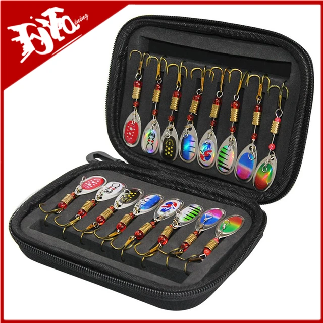 Najnowsza metalowa łyżka Spinner Fishing Lure 16pcs Set Spoonbait Crankbaits Fishing Wobblers for Pike Crochet Kit Artificial Bait