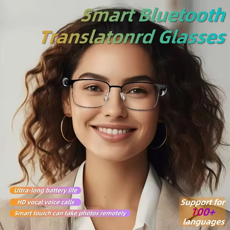 نظارات رياضية GS06 مع كاميرا تسجيل فيديو، التعرف على الصور بالذكاء الاصطناعي، نظارات مساعد صوتية لترجمة المكالمات عبر البلوتوث