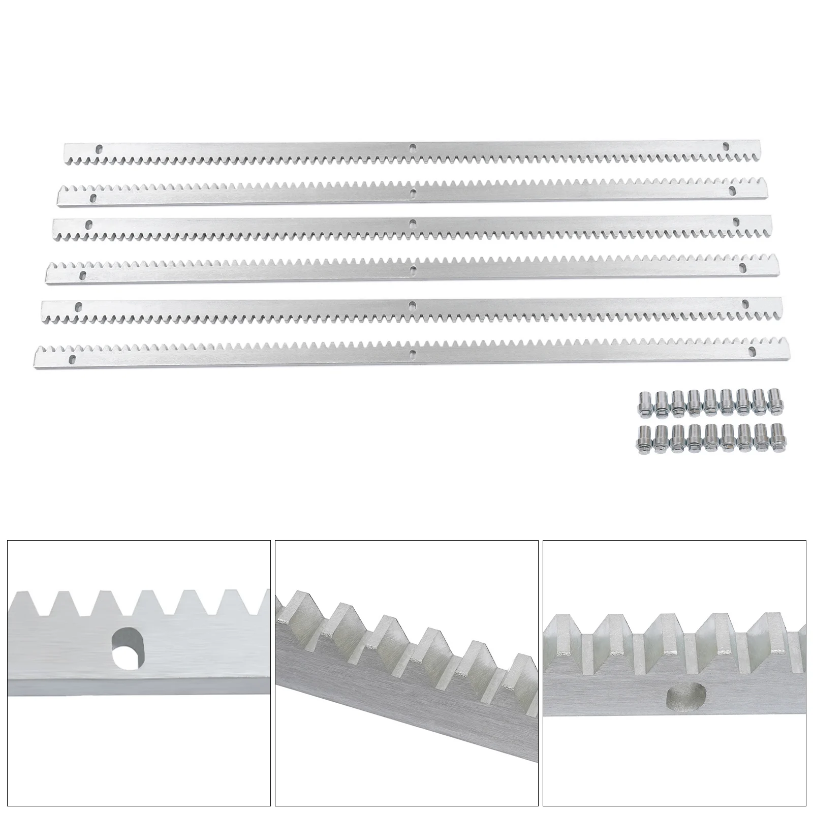 6pcs 1m Zahns chien getriebe Schiebe tor Antriebs türöffner Zahnstangen antriebs stange bis 2000kg für Schiebe tore ip44