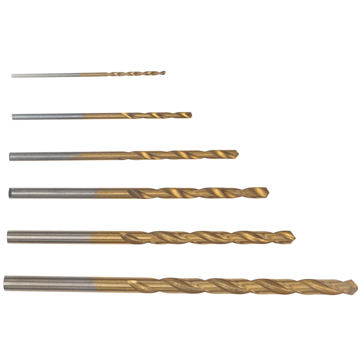 

60Pcs Titanium Coated Straight Shaft Drilling Drill Bits Set Small Cutting Resistance for Plastic
