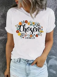 Bible Verse Tshirt Christian Shirt with Bible Verse Religious Aesthetic Tee Chosen Bible Verse Tshirt Mothers Day Gift