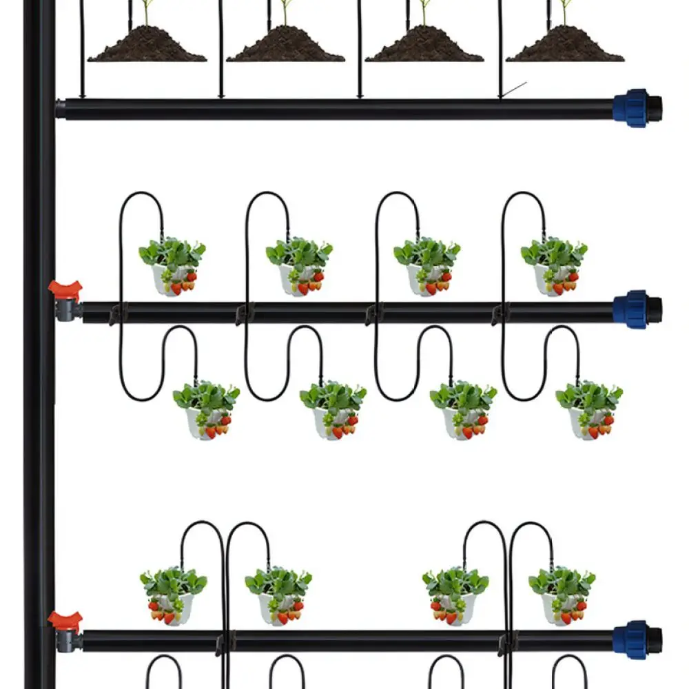 Garden Drip Irrigation System For Greenhouse Plants Watering Drippers Flow Regulator Connector Agriculture Tools
