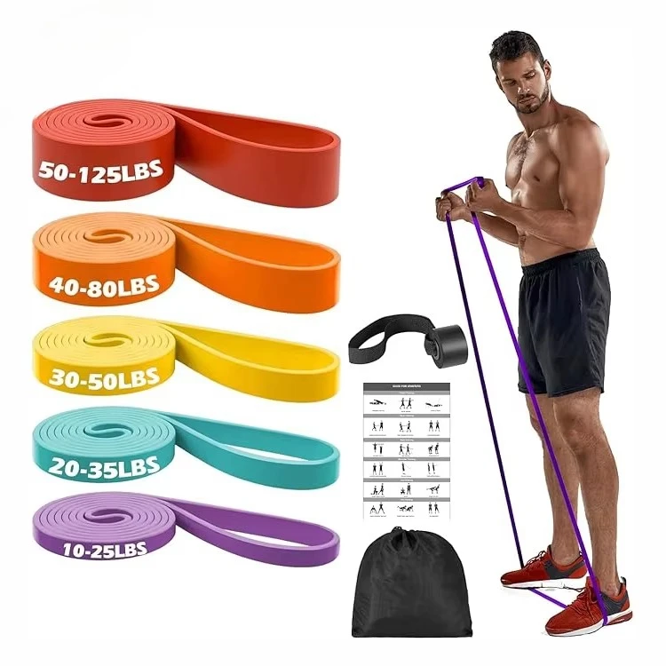 

Эластичные латексные кольца для фитнеса и йоги, утолщенные, для тренировки бедер и ног, с высокой эластичностью и прочностью