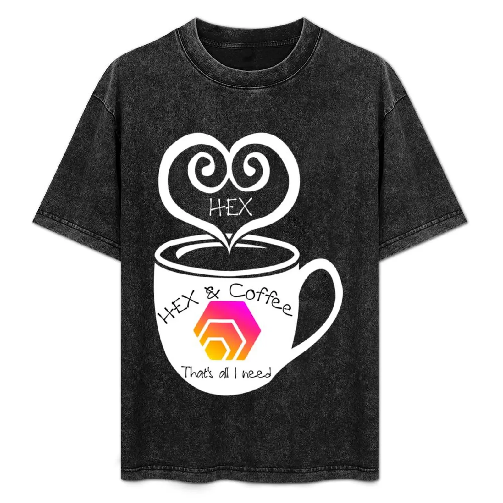 

HEX and Coffee That_s All I Need T-Shirt Gym Wear Breathable Short Sleeve Tee