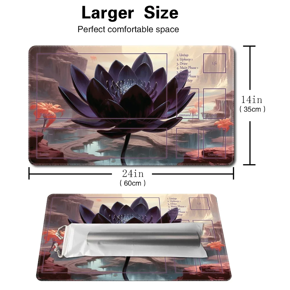 Black-Board Game MTG Playmat Game Pad Size 60X35 CM Play Mats  Compatible for TCG CCG