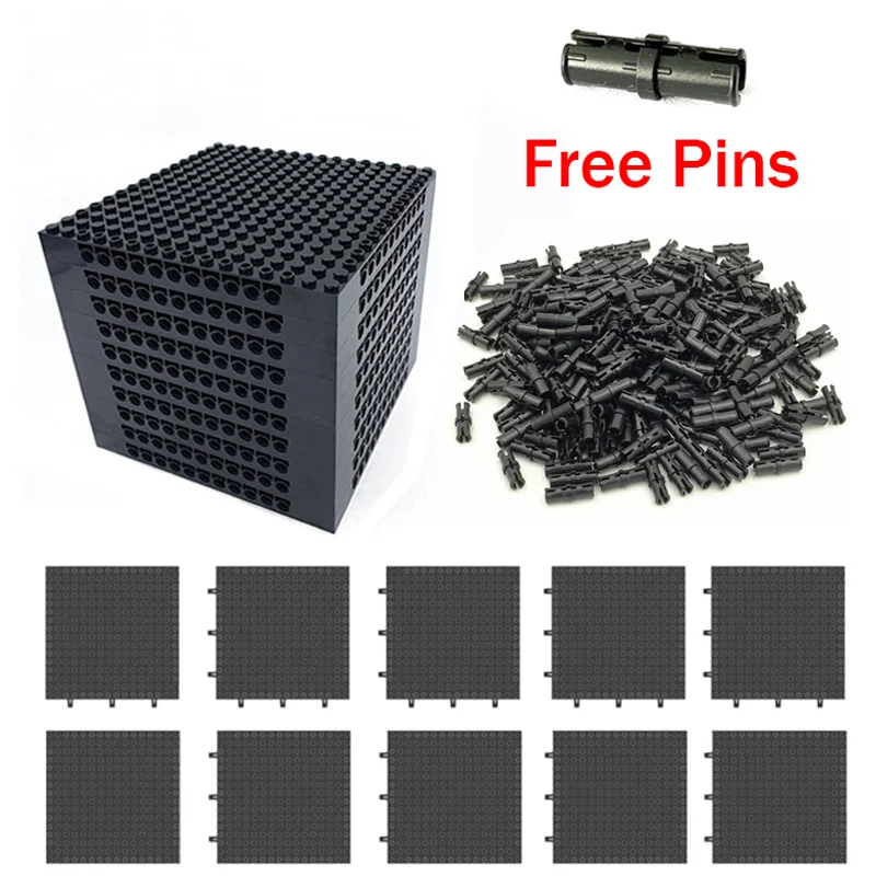 Wholesale 4-20Pcs 65803 Brick 4/3 16x16 Baseplate Building Block MOC Parts Set DIY Toys For 98138 Pixel Art Picture Free Pins