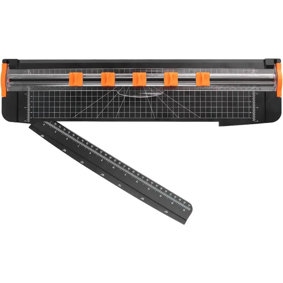 

Cutter 18 inch, 5 Pcs Blade 18inch Cutting Length Paper Trimmers, 18 inch Wrapping Paper Cutter Portable Slicer for Craft Scrapb