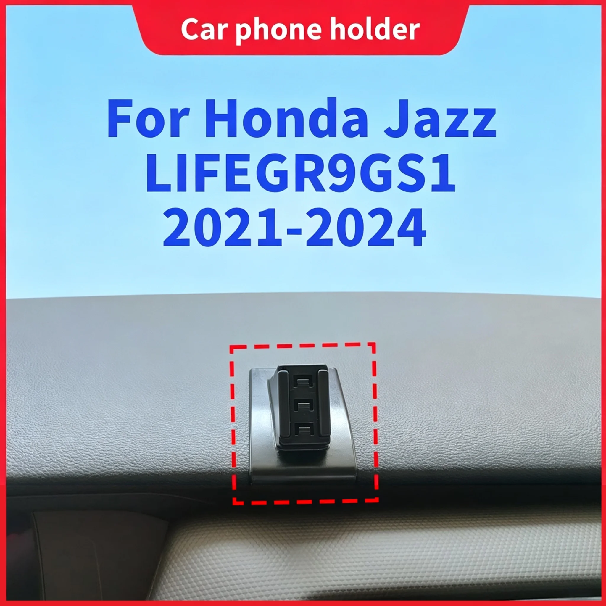 Car Phone Mount And Base For Honda Jazz LIFE GR9 GS1 2021 2022 2023 2024, Which Does Not Block The Air Vents After Installation