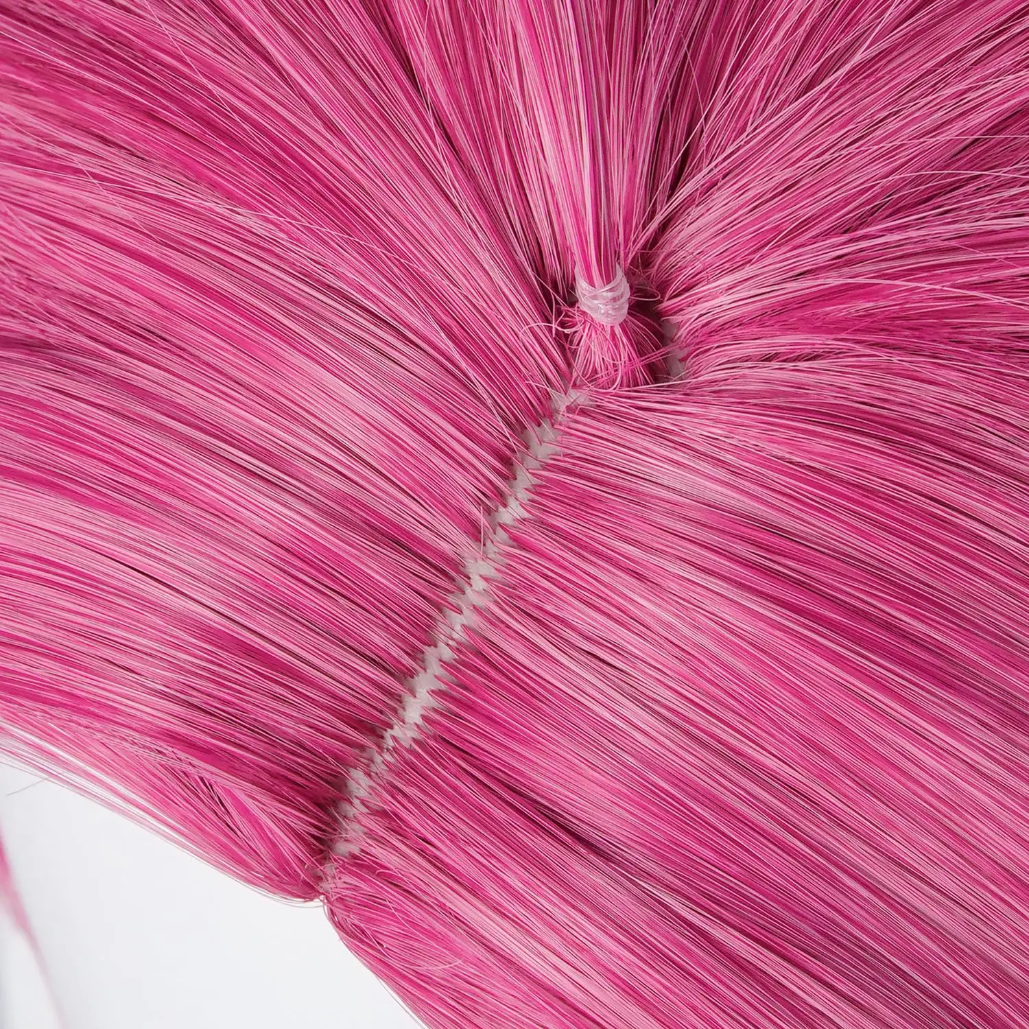 Filmkarakter kostuumpruik, roze synthetische pruik in anime-stijl voor heren. Geschikt voor cosplay en feesten