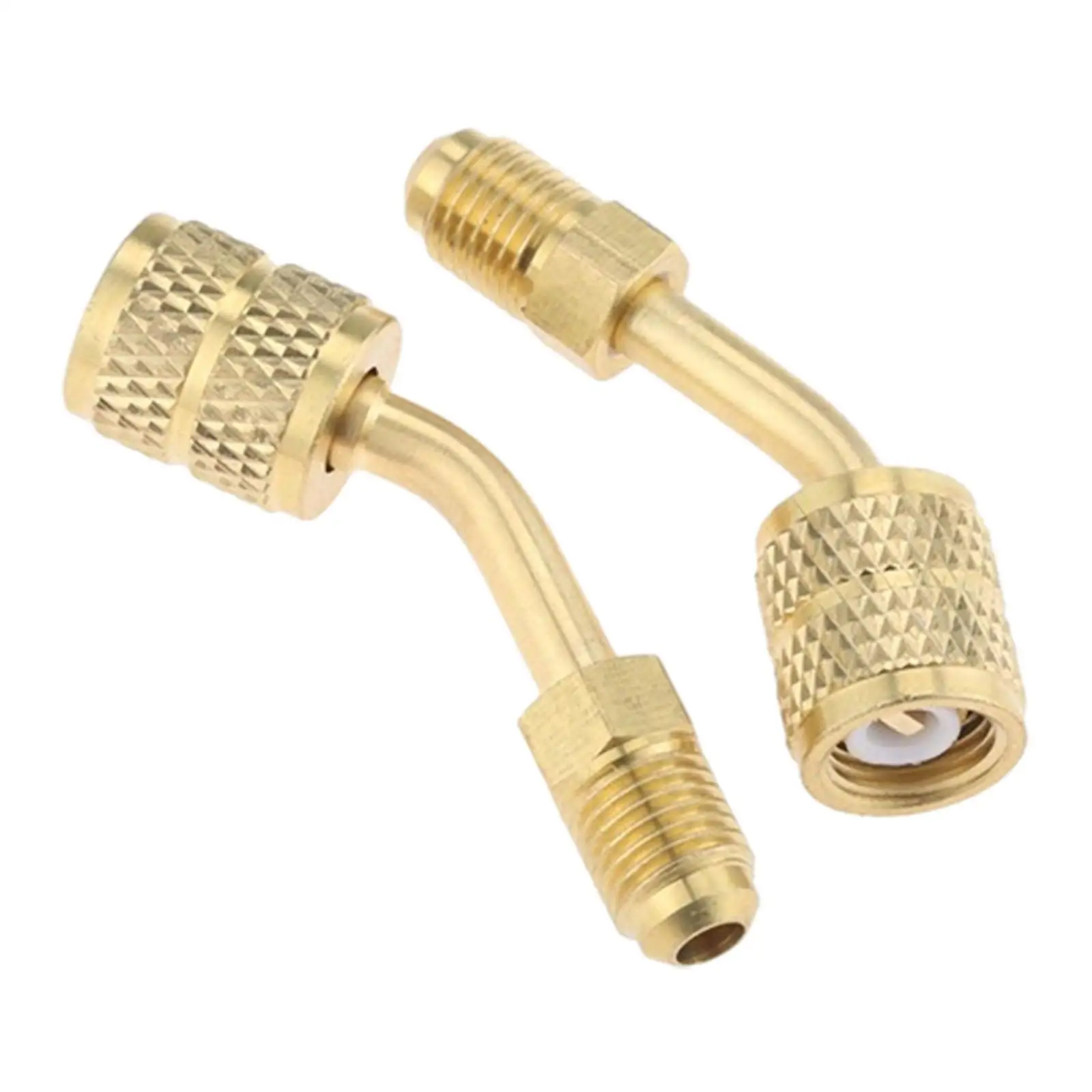 2x Adapters Quick Coupler Multipurpose Professional Automotive Accessories for Refrigeration Service Air Conditioning