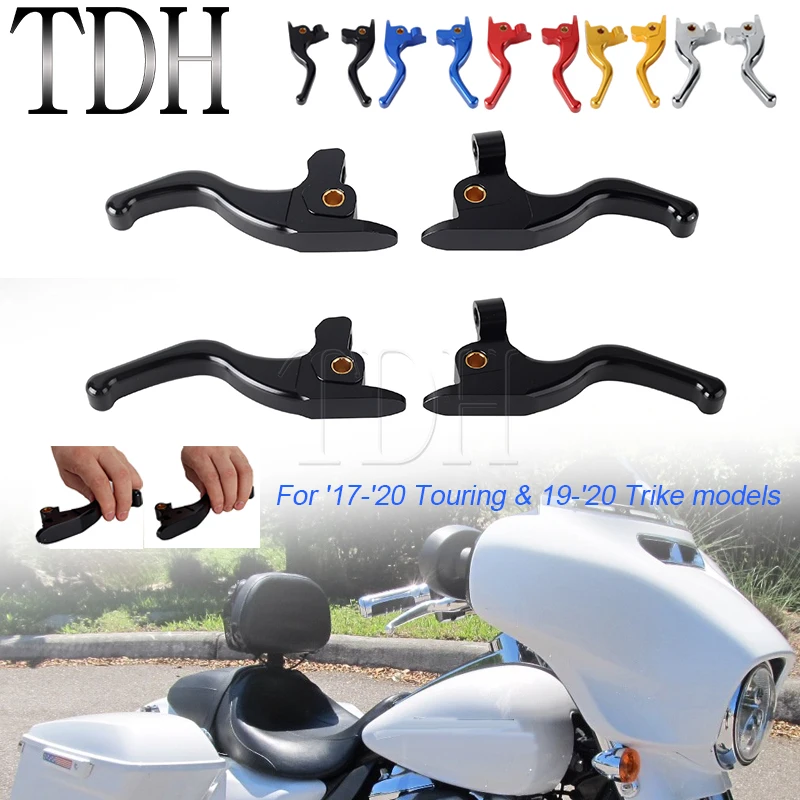 

5.4" 5.9" Brake Clutch Lever For Harley Touring Road King Tri Street Glide Special Freewheeler Electra Glide Standard FLHT 17-20