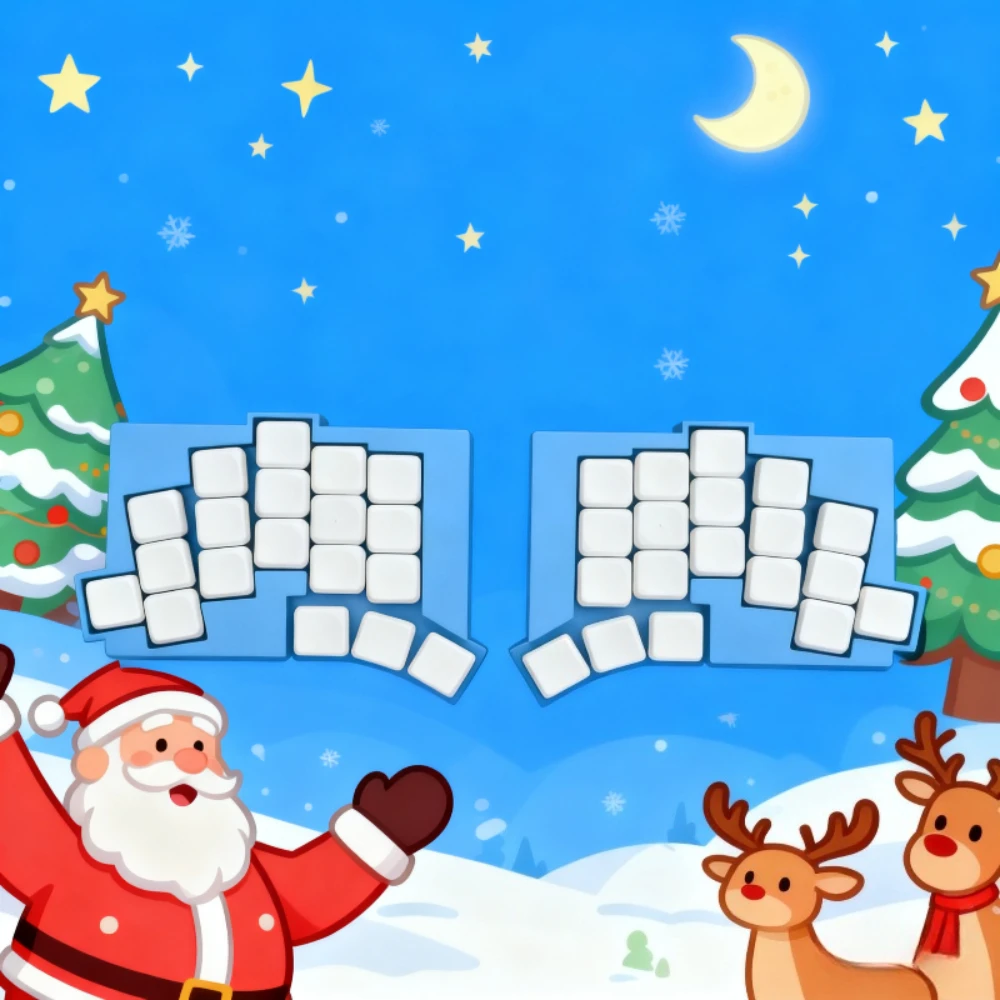 

TOTEM Wireless Split Keyboard Kit Customized Hot Swap Ergonomics Bluetooth Dual-mode Mechanical Keyboard VIAL Office Keyboard